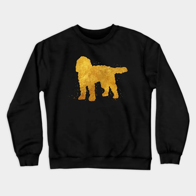 Cockapoo golden art Crewneck Sweatshirt by Yahya Art